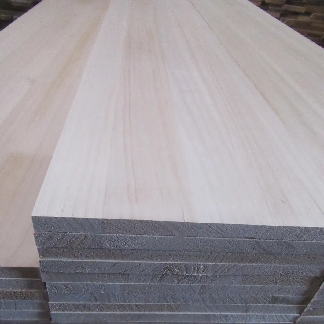 Finger Joint Solid HPL Solid Plywood Edge Glued Blockboard Chinese Paulownia Wood Boards for Furniture Jointed Wood